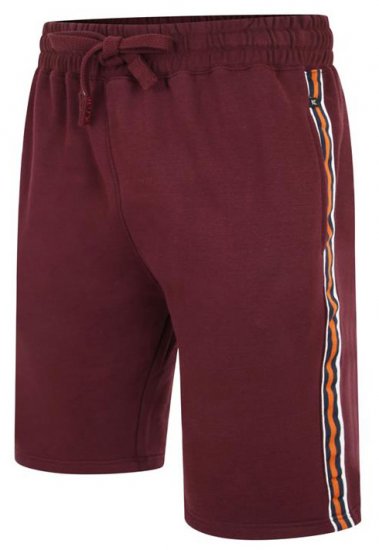 Kam Jeans 3300 Jog Shorts with Side Tape Burgundy - Dressipüksid ja -šortsid - Spordipüksid ja Lühikesed Spordipüksid