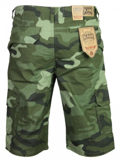 Kam Jeans 330 Cargoshorts Camo - Lühikesed püksid - Lühikesed Püksid suured suurused: W40-W60
