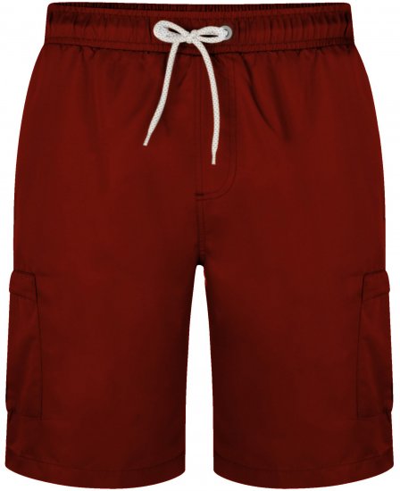 Kam Jeans 334 Cargo Swim Shorts Burgundy - Aluspesu ja ujumisriided - Aluspesu 2XL-8XL