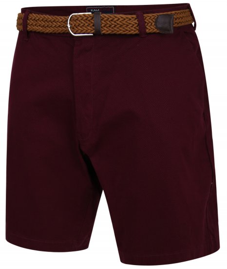 Kam Jeans 339 Dress Shorts Burgundy - Lühikesed püksid - Lühikesed Püksid suured suurused: W40-W60