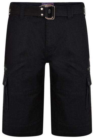 Kam Jeans 343 Cargoshorts Black - Lühikesed püksid - Lühikesed Püksid suured suurused: W40-W60