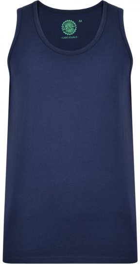 Kam Jeans 500 Tank Top Navy - T-särgid - Suured T-särgid 2XL – 14XL
