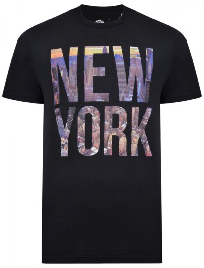 Kam Jeans 5257 T-shirt Black - T-särgid - Suured T-särgid 2XL – 14XL