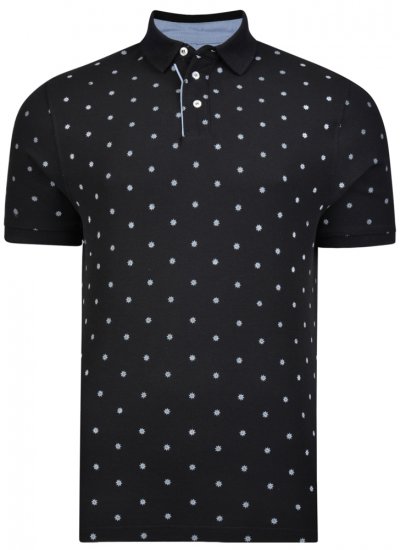 Kam Jeans 5272 Polo Black - Polosärgid - Meeste suured polosärgid 2XL – 8XL