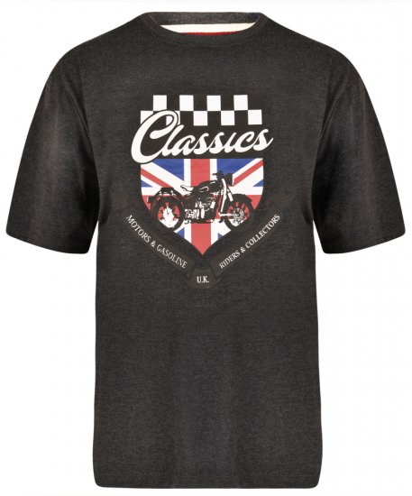 Kam Jeans 5280 T-shirt Charcoal - T-särgid - Suured T-särgid 2XL – 14XL