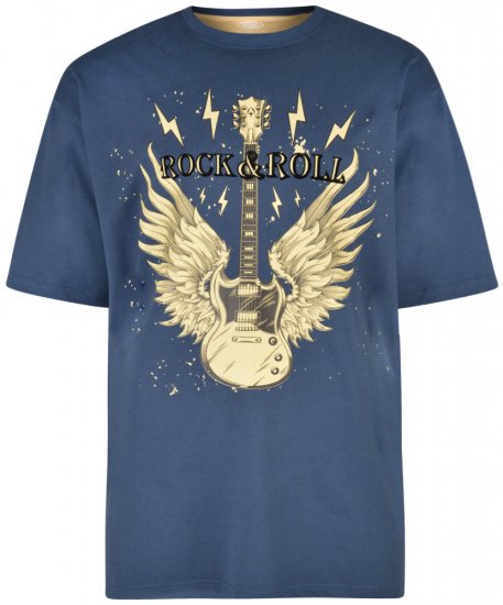 Kam Jeans 5283 T-shirt Navy - T-särgid - Suured T-särgid 2XL – 14XL