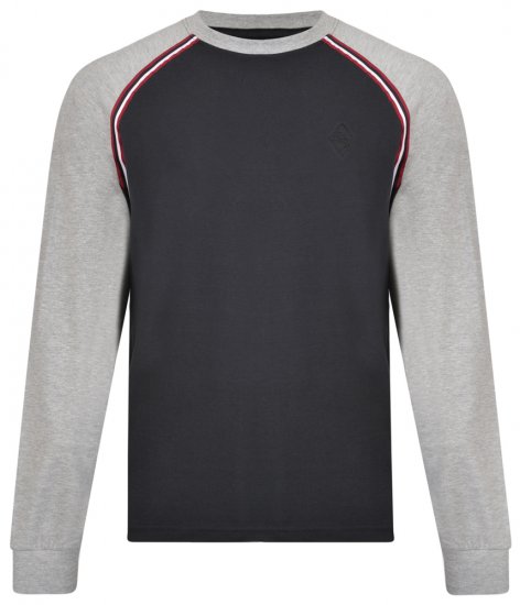 Kam Jeans 5288 Long Sleeve T-shirt Black - T-särgid - Suured T-särgid 2XL – 14XL