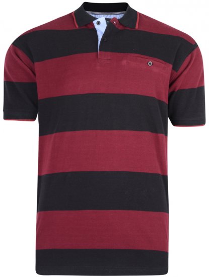 Kam Jeans 5292 Polo Burgundy - Polosärgid - Meeste suured polosärgid 2XL – 8XL