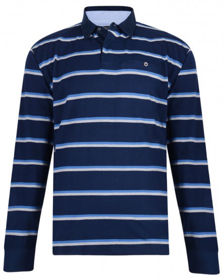 Kam Jeans 5297 Polo Navy - Polosärgid - Meeste suured polosärgid 2XL – 8XL