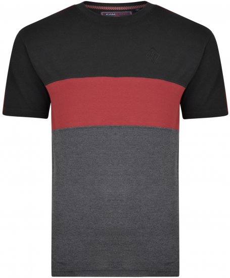 Kam Jeans 5322 T-shirts black - T-särgid - Suured T-särgid 2XL – 14XL