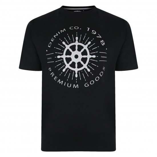 Kam Jeans 5348 T-shirt Vintage/Denim Twin Pack - T-särgid - Suured T-särgid 2XL – 14XL