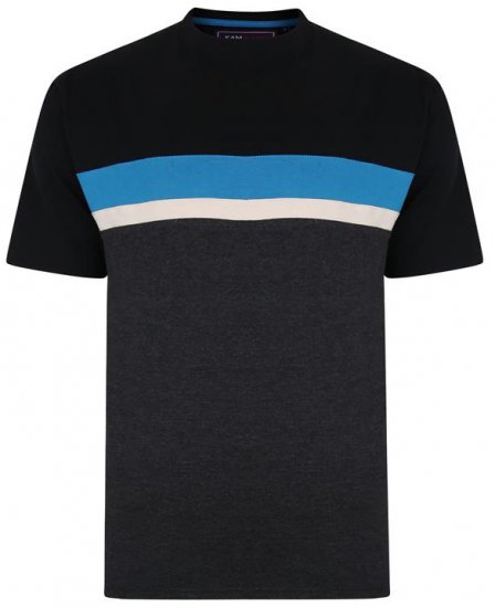 Kam Jeans 5356 Cut&Saw T-shirt Black - T-särgid - Suured T-särgid 2XL – 14XL