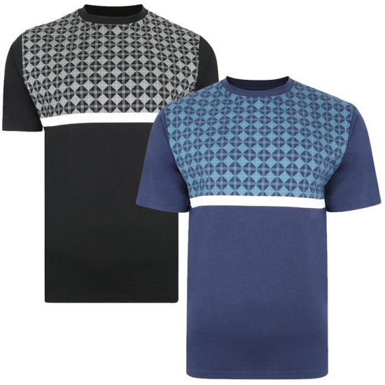 Kam Jeans 5366 Twin Pack Crew Neck T-Shirts - T-särgid - Suured T-särgid 2XL – 14XL