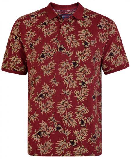 Kam Jeans 5406 Polo Burgundy - Polosärgid - Meeste suured polosärgid 2XL – 8XL