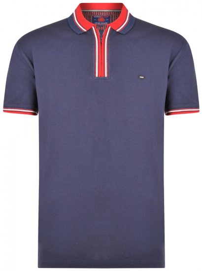 Kam Jeans 5409 Polo Navy - Polosärgid - Meeste suured polosärgid 2XL – 8XL
