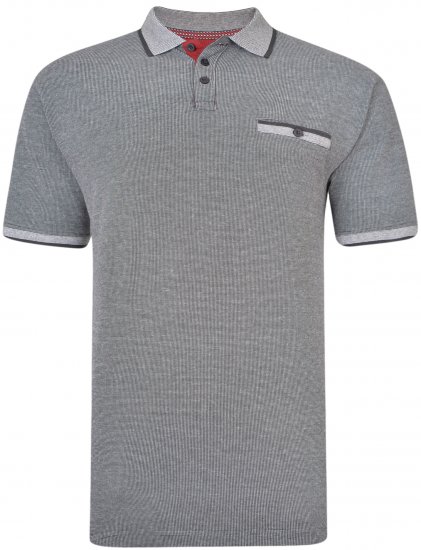 Kam Jeans 5416 Polo Black - Polosärgid - Meeste suured polosärgid 2XL – 8XL