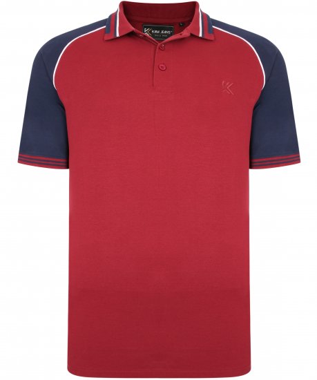 Kam Jeans 5445 Pique Polo Burgundy - Polosärgid - Meeste suured polosärgid 2XL – 8XL