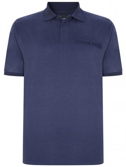 Kam Jeans 5450 Peach Finish Polo Navy - Polosärgid - Meeste suured polosärgid 2XL – 8XL