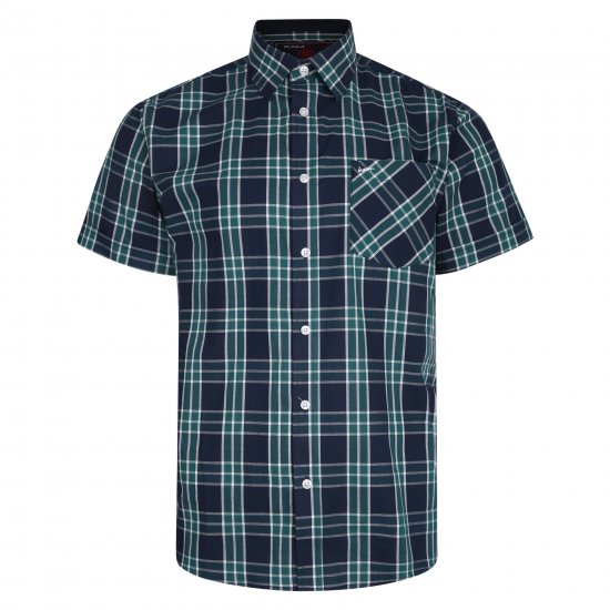 Kam Jeans 6202 Casual Check Shirt Navy - Särgid - Meeste suured särgid 2XL – 8XL