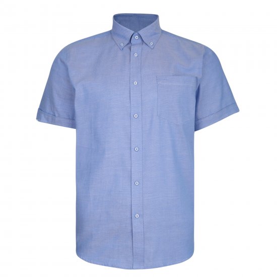 Kam Jeans 6205 Fresh Summer Shirt Blue - Särgid - Meeste suured särgid 2XL – 8XL