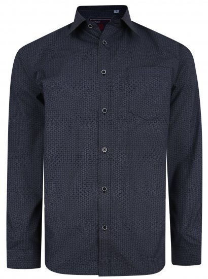 Kam Jeans 6209 LS Smart Pattern Print Shirt - Särgid - Meeste suured särgid 2XL – 8XL
