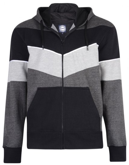 Kam Jeans 7004 Charcoal - Sviitrid ja dressipluusid - Meeste suured kapuutsiga jakid suurustes 2XL – 14XL