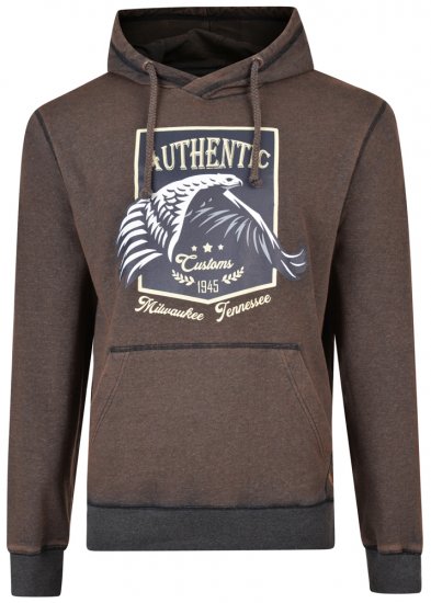 Kam Jeans 7010 Hoodie Black - Sviitrid ja dressipluusid - Meeste suured kapuutsiga jakid suurustes 2XL – 14XL