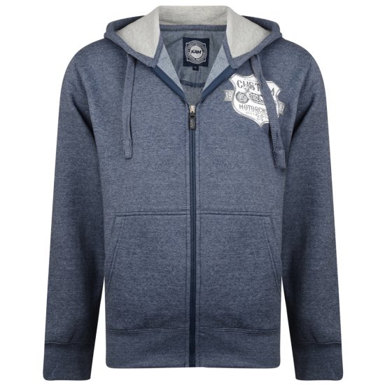 Kam Jeans 704 Customs Hoodie Denim - Sviitrid ja dressipluusid - Meeste suured kapuutsiga jakid suurustes 2XL – 14XL