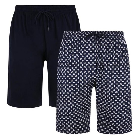 Kam Jeans 876 Lounge Shorts Twin Pack Navy - Aluspesu ja ujumisriided - Aluspesu 2XL-8XL