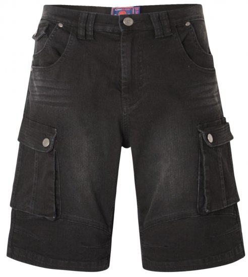 Kam Jeans Ivan Cargo Shorts Black - Lühikesed Püksid - Lühikesed Püksid suured suurused: W40-W60