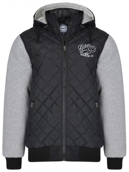 Kam Jeans KV91 Jersey Sleeve Jacket Black - Jakid ja joped - Joped, suured suurused: 2XL – 12XL