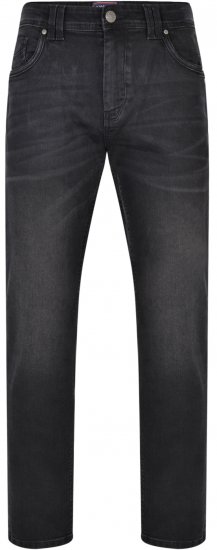 Kam Jeans Ortega Jeans Black Used - Teksad ja Püksid - Meeste suured teksad W40 – W70