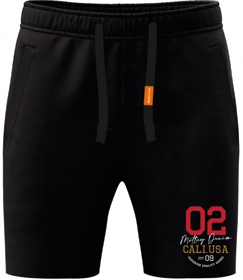 Motley Denim Keswick Sweatshorts Black - Dressipüksid ja -šortsid - Spordipüksid ja Lühikesed Spordipüksid