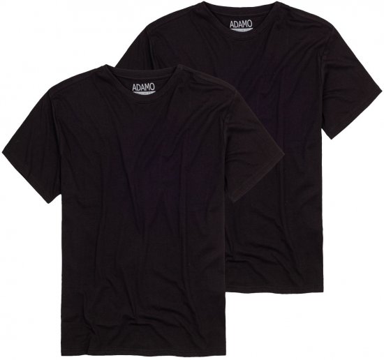 Adamo Kilian Regular fit 2-pack T-shirt Black - T-särgid - Suured T-särgid 2XL – 14XL