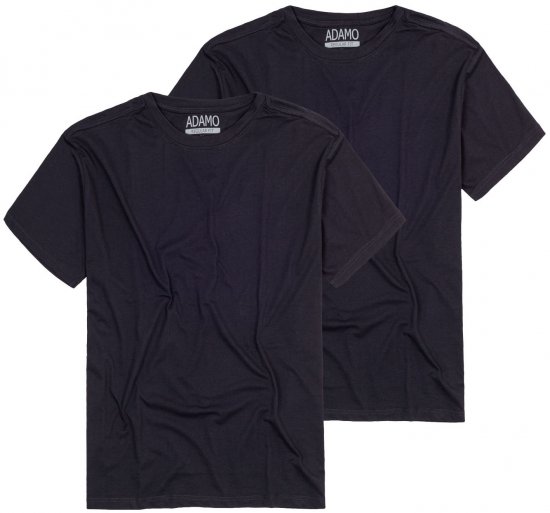 Adamo Kilian Regular fit 2-pack T-shirt Navy - T-särgid - Suured T-särgid 2XL – 14XL
