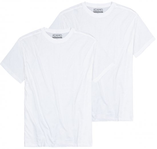 Adamo Kilian Regular fit 2-pack T-shirt White - T-särgid - Suured T-särgid 2XL – 14XL