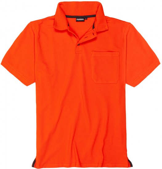 Adamo Klaas Regular fit Polo Shirt with Pocket Orange - Polosärgid - Meeste suured polosärgid 2XL – 8XL