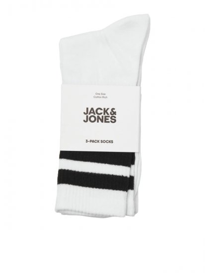 Jack & Jones Travis Tennisesokid Valge 3 paari - Aluspesu ja ujumisriided - Aluspesu 2XL-8XL