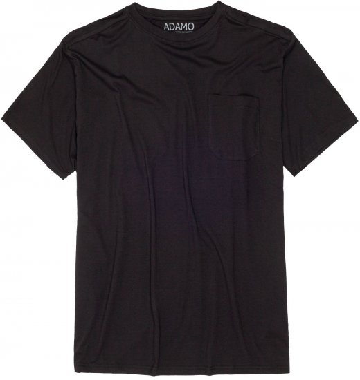 Adamo Kody Regular fit T-shirt with Pocket Black - T-särgid - Suured T-särgid 2XL – 14XL