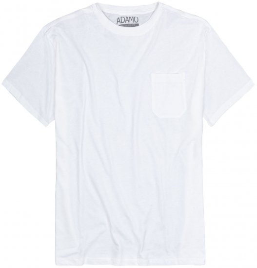 Adamo Kody Regular fit T-shirt with Pocket White - T-särgid - Suured T-särgid 2XL – 14XL