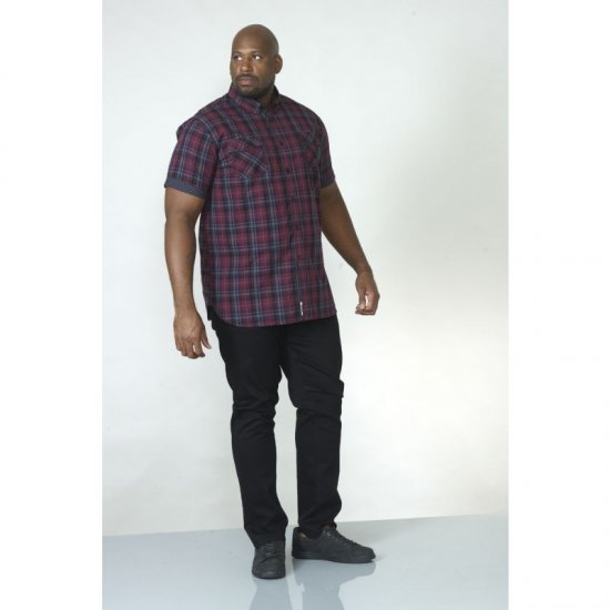 D555 Herbie Short Sleeve Shirt - Särgid - Meeste suured särgid 2XL – 8XL