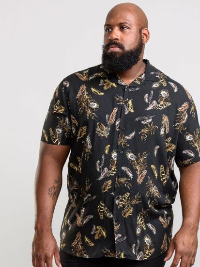 D555 Randal Shirt Black - Särgid - Meeste suured särgid 2XL – 8XL