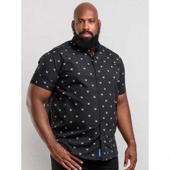 D555 Marley Shirt Black - Särgid - Meeste suured särgid 2XL – 8XL