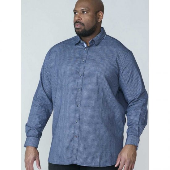 D555 Kermit Long Sleeve Printed Shirt - Särgid - Meeste suured särgid 2XL – 8XL