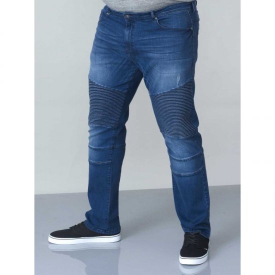 D555 Abrams Biker Style Jeans - Teksad ja püksid - Meeste suured teksad W40 – W70