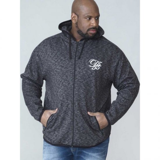 D555 Bennie Full zip Hoodie - Sviitrid ja dressipluusid - Meeste suured kapuutsiga jakid suurustes 2XL – 14XL