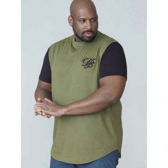 D555 Demarcus Couture T-shirt Khaki - T-särgid - Suured T-särgid 2XL – 14XL