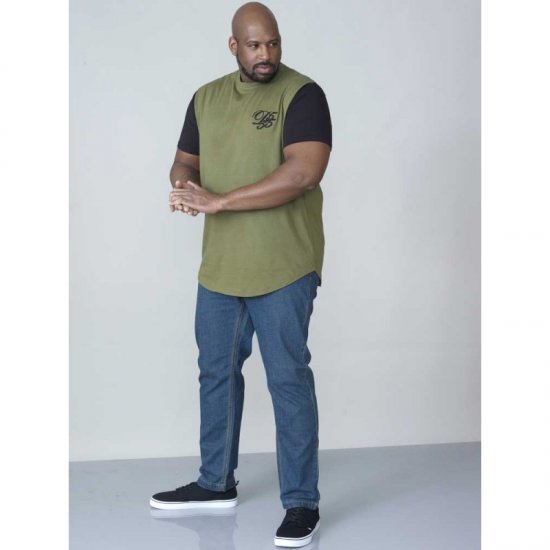D555 Demarcus Couture T-shirt Khaki - T-särgid - Suured T-särgid 2XL – 14XL