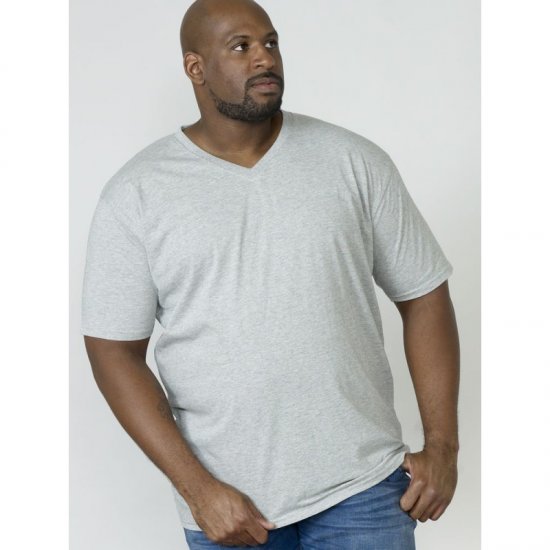 D555 Signature V-kaelusega T-särk Hall - T-särgid - Suured T-särgid 2XL – 14XL