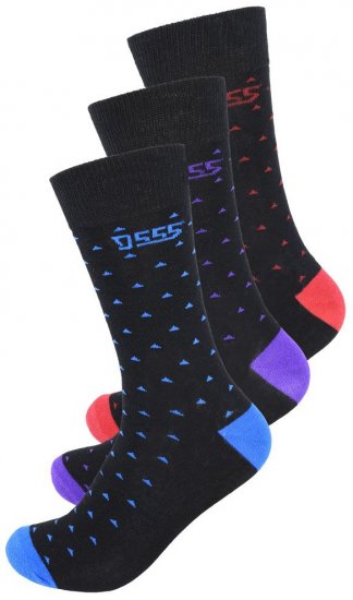 D555 Bolt Cotton Rich Luxury Socks 3-Pack - Aluspesu ja ujumisriided - Aluspesu 2XL-8XL